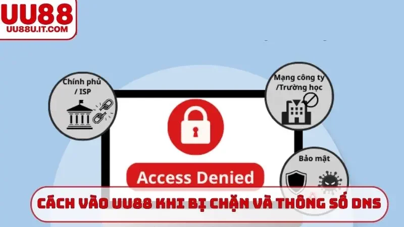 Cách vào UU88 khi bị chặn và thông số DNS