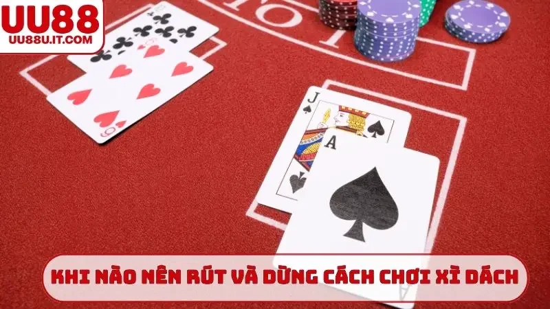 Nhận biết khi nào nên rút và dừng trong cách chơi xì dách